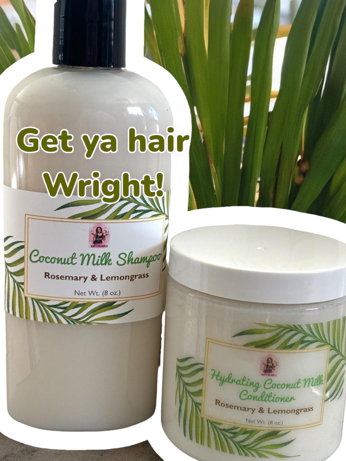 Hydrating Coconut Milk Shampoo & Conditioner 8 oz each